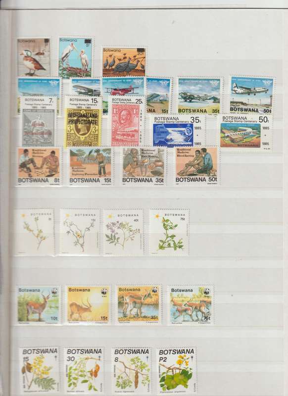 Bechuanaland / Botswana selection Stamps, Mini Sheets. High CV. See Scans.