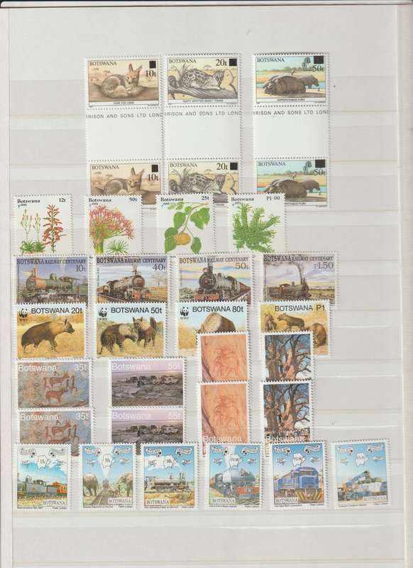 Bechuanaland / Botswana selection Stamps, Mini Sheets. High CV. See Scans.
