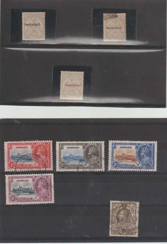 Swaziland 1889 - 1935 High CV Selection. See Scans !!!
