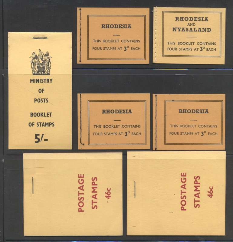 Rhodesia Booklets Mint & complete x 7