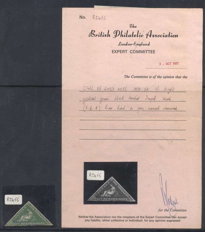 COGH 1855-1858 1/- Triangle