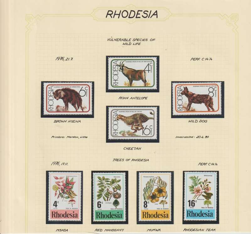 1966-1978 Rhodesia C/Sets & 1 x FDC, Good Value. See Scans!!!