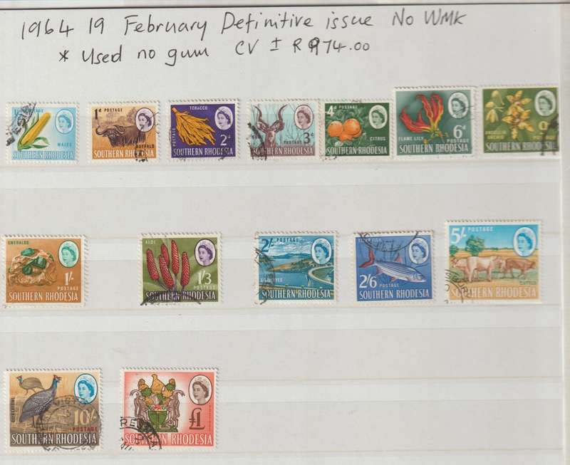 1966-1978 Rhodesia C/Sets & 1 x FDC, Good Value. See Scans!!!