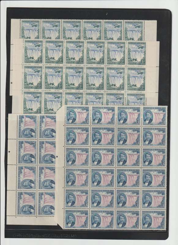 Nyasaland 1913 - 1963 Selection. High CV. See Scans!!!