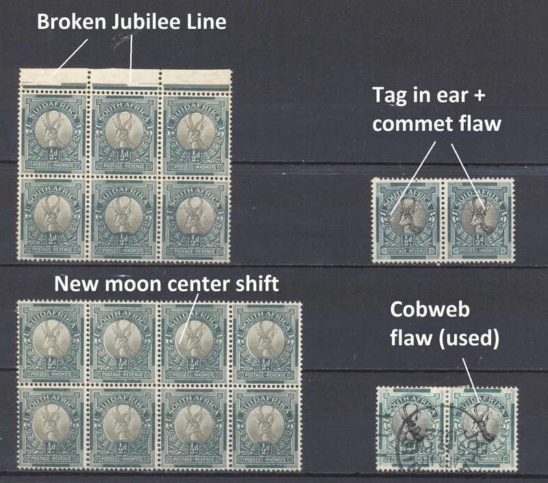 Union 1/2d Varieties & Flaws - see detailed images