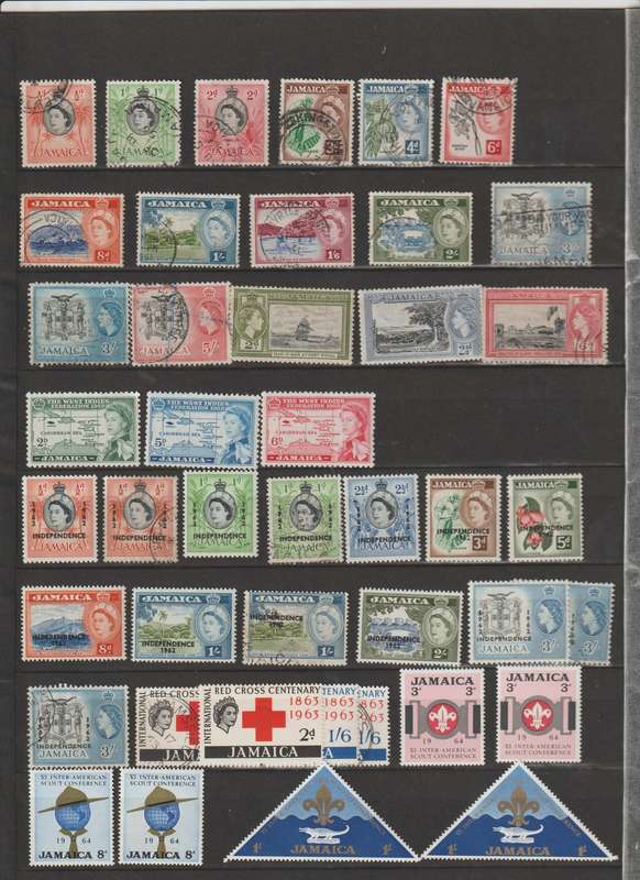 Jamaica 1860 - 1966 selection. Good CV. See Scans.