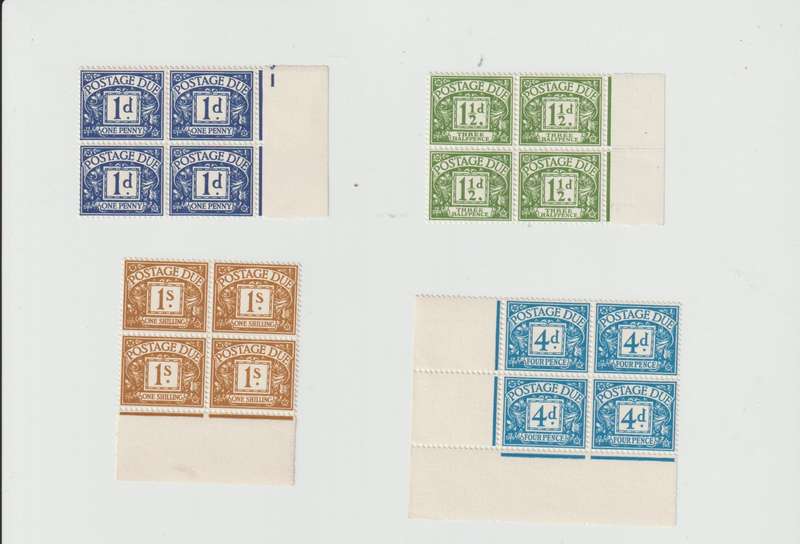 Great Britan Postage Dues * Used Stamps & **Mint Blocks. High CV. See Scans