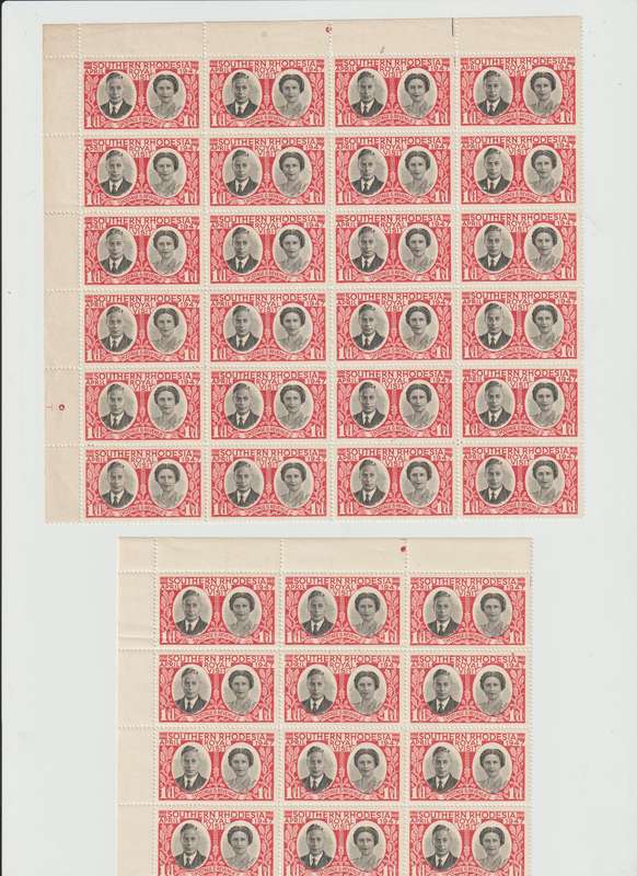 Southern Rhodesia 1940 - 1953 Controls, Part Sheets, Stamps. See Scans.