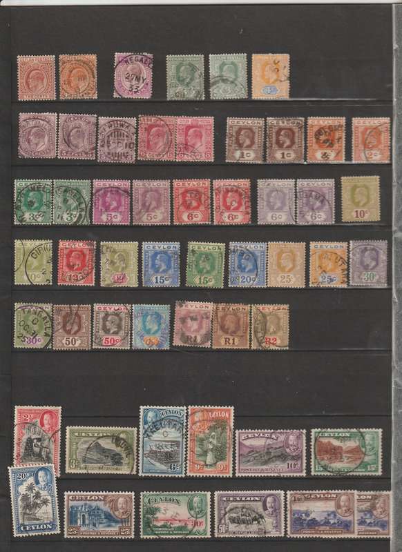 Ceylon 1851 - 1961 Selection. Good CV. See Scans.