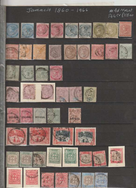 Jamaica 1860 - 1966 selection. Good CV. See Scans.