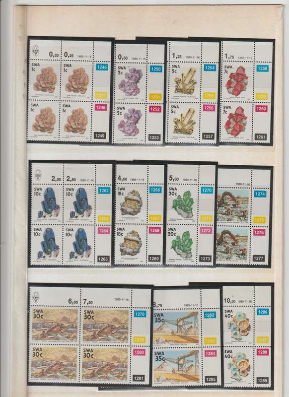 1989 SWA , 1991 Namibia . 4th & 1st definitive issues **mint Stamps, Blocks. See Scans !!!
