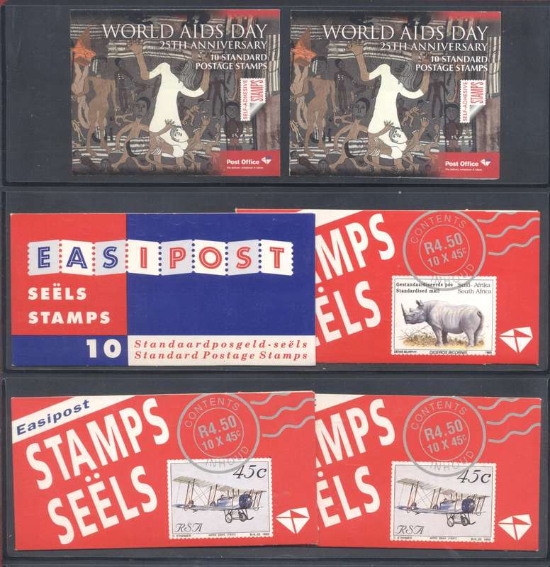 RSA Mint & complete booklets x 6 - incl 2 modern self adhesive