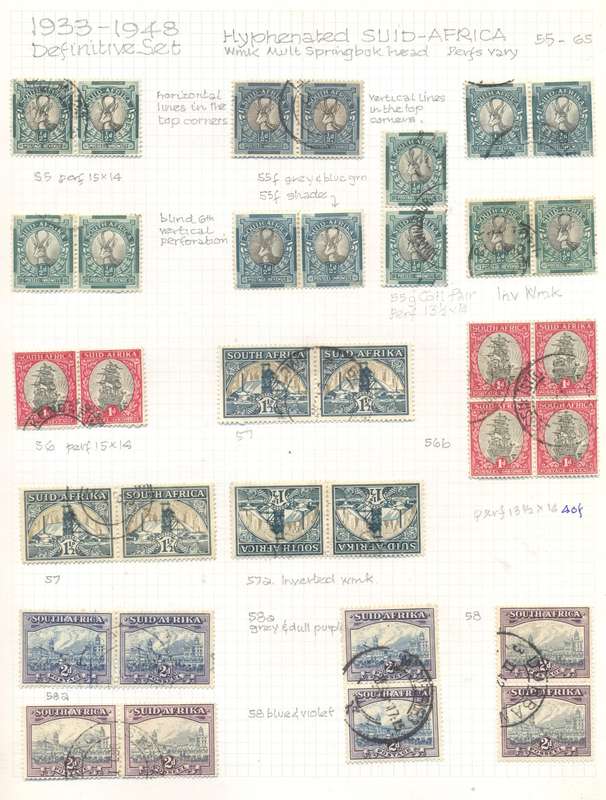 Union Pictorals various issues used & Hinged on pages see 8 scans