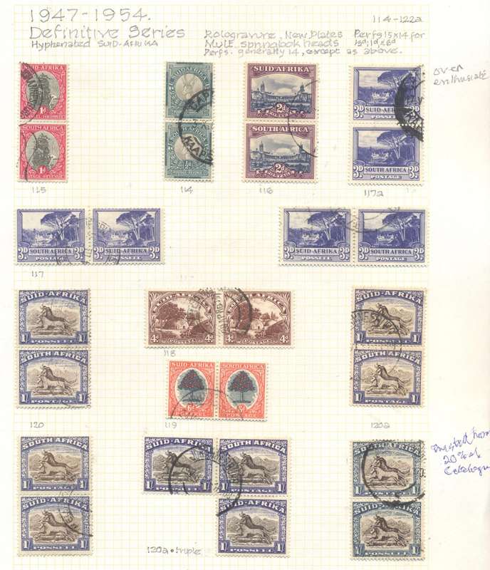 Union Pictorals various issues used & Hinged on pages see 8 scans