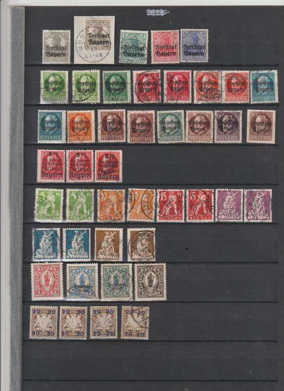 Germany nice selection. *mint * used on 2 stock book pages. See Scans.