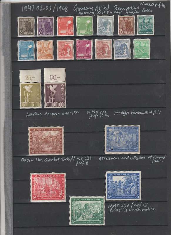 Germany nice selection. *mint * used on 2 stock book pages. See Scans.