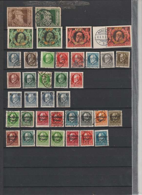 Germany nice selection. *mint * used on 2 stock book pages. See Scans.