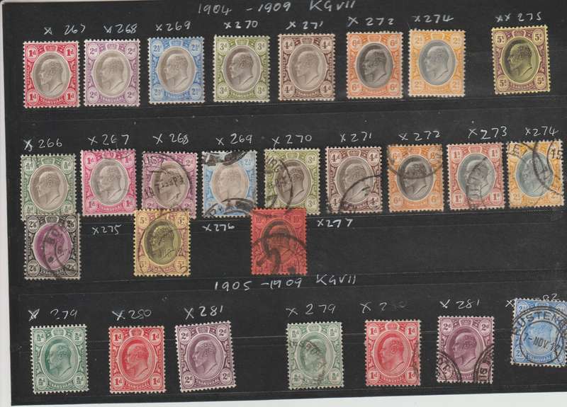1902 -1904 Transvaal KGVII *m, *u selection CV+/- R 17000.00