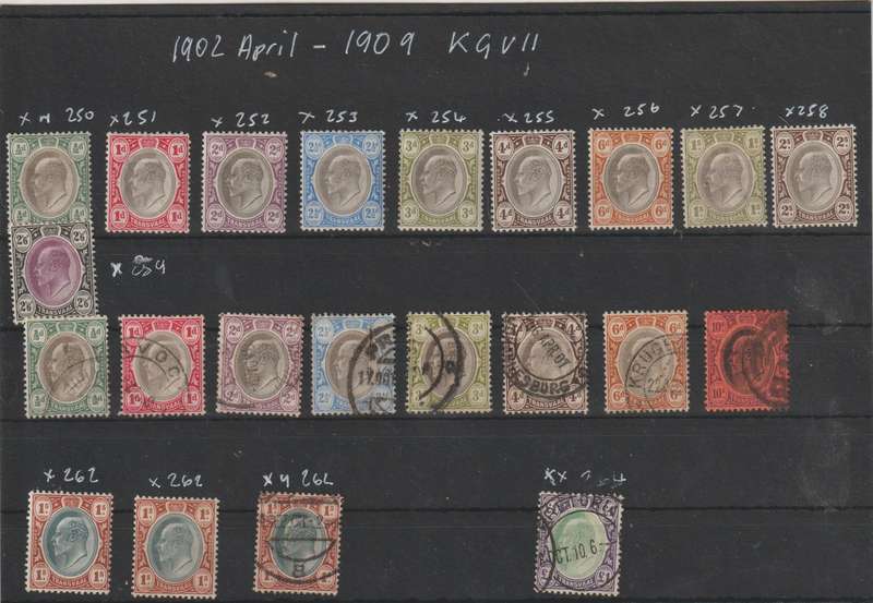 1902 -1904 Transvaal KGVII *m, *u selection CV+/- R 17000.00