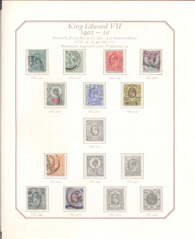 SCARCE S.G. "The Four Kings" collectors binder - partially complete -  with preprinted hinge pages