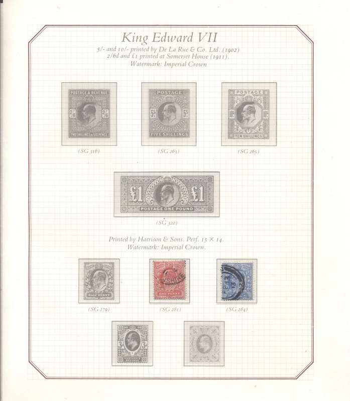 SCARCE S.G. "The Four Kings" collectors binder - partially complete -  with preprinted hinge pages
