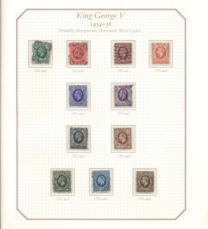 SCARCE S.G. "The Four Kings" collectors binder - partially complete -  with preprinted hinge pages