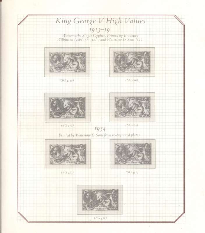 SCARCE S.G. "The Four Kings" collectors binder - partially complete -  with preprinted hinge pages