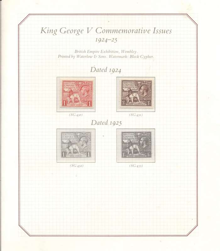 SCARCE S.G. "The Four Kings" collectors binder - partially complete -  with preprinted hinge pages