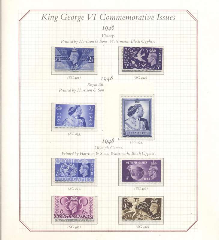 SCARCE S.G. "The Four Kings" collectors binder - partially complete -  with preprinted hinge pages
