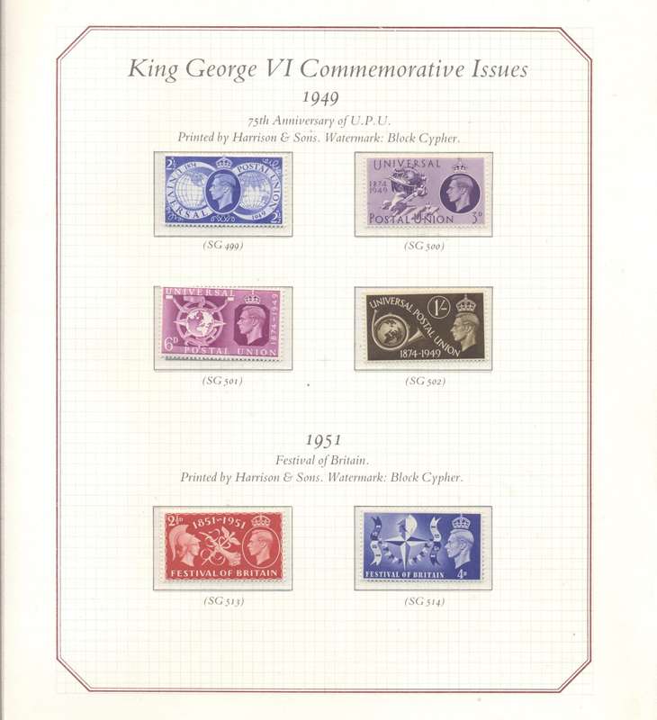SCARCE S.G. "The Four Kings" collectors binder - partially complete -  with preprinted hinge pages