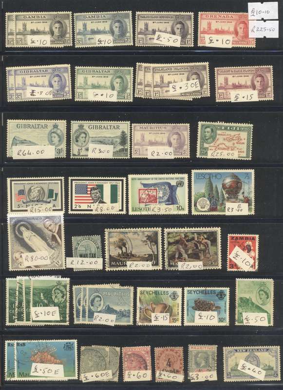 Commonwealth Mixed lot Mint - see 4 scans - CV 55 Pounds +