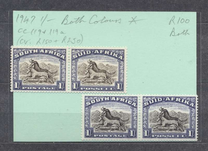 1947 CC 119 & 119a (Both Colors) 1s - Fine MLH