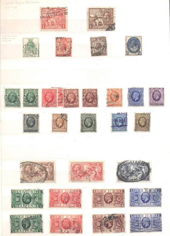 Great Britain Nice little collection (used) in good nick Pronto 16 pg/32 side stock book