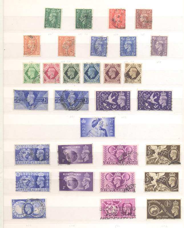 Great Britain Nice little collection (used) in good nick Pronto 16 pg/32 side stock book