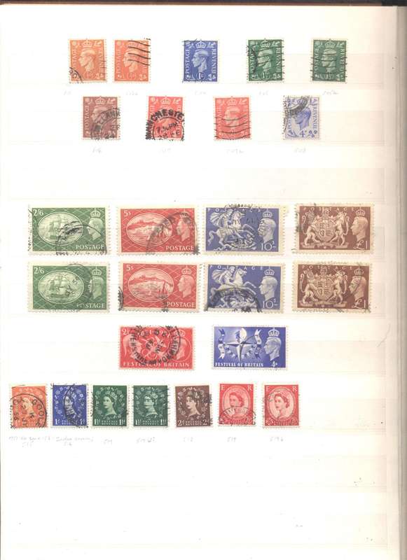 Great Britain Nice little collection (used) in good nick Pronto 16 pg/32 side stock book