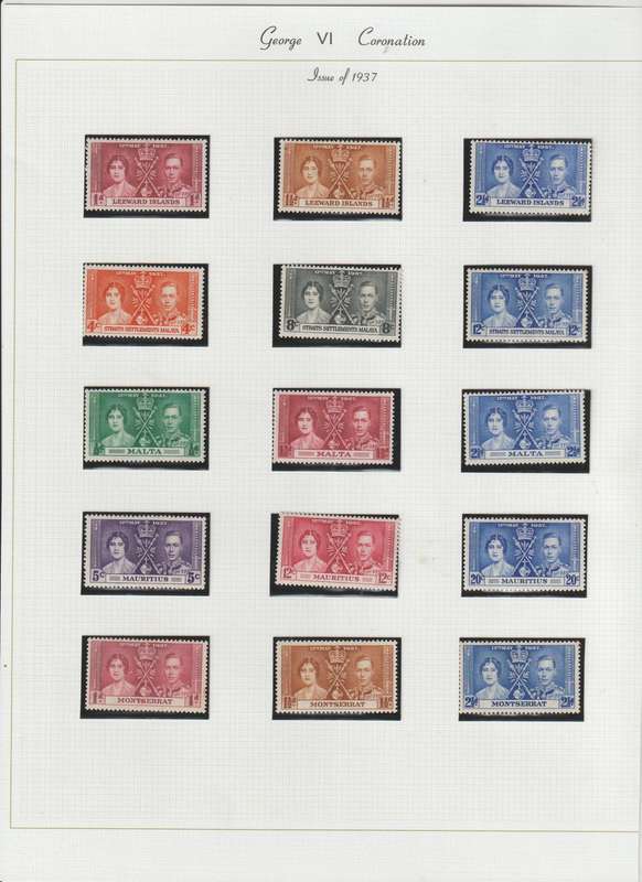 1937 KGVI Coronation comprehensive selection. **m, *m . See Scans.