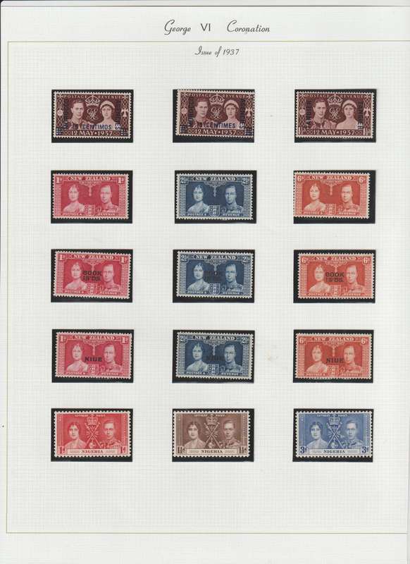 1937 KGVI Coronation comprehensive selection. **m, *m . See Scans.