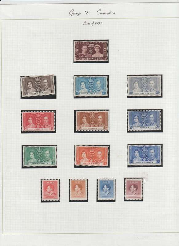 1937 KGVI Coronation comprehensive selection. **m, *m . See Scans.