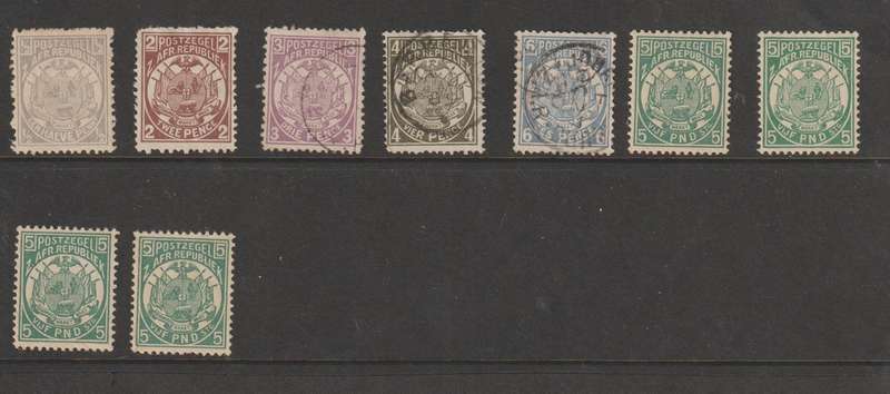 Second Republic 1885 J Vurtheim Postzegel selection **M,*M,*U, Assume reprints. High CV.