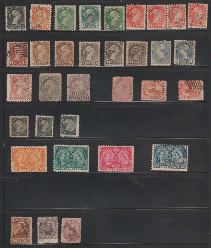Canada 1800's selection *m, *u See Scans.