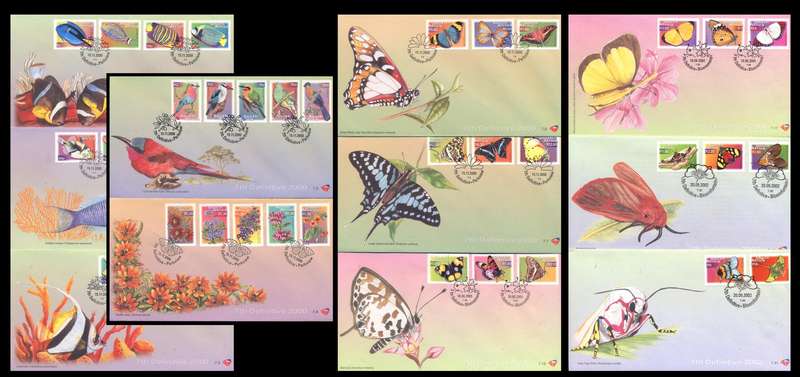 RSA 7th Definitives 11 covers incl. Butterlfies & Scarce top values - FRESH !