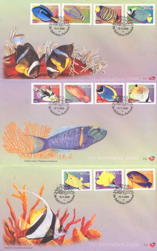 RSA 7th Definitives 11 covers incl. Butterlfies & Scarce top values - FRESH !