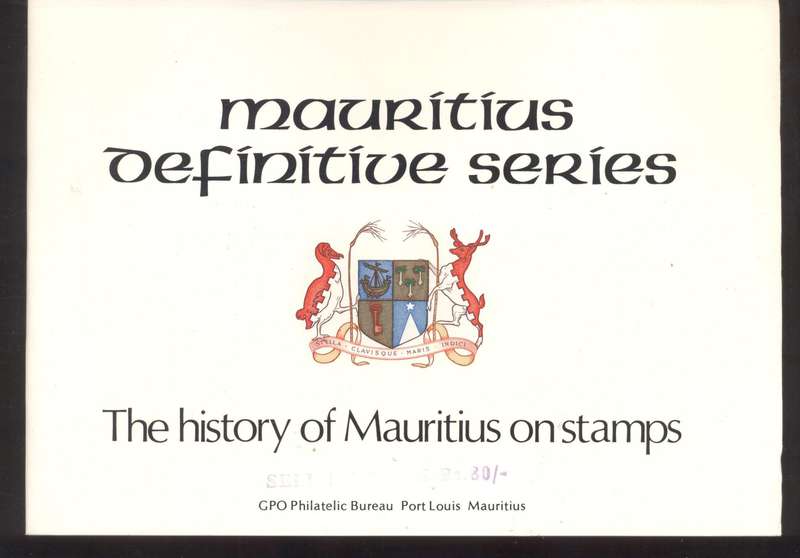 Mauritius Definitive Series Presentation booklet with full set of MNH stamps