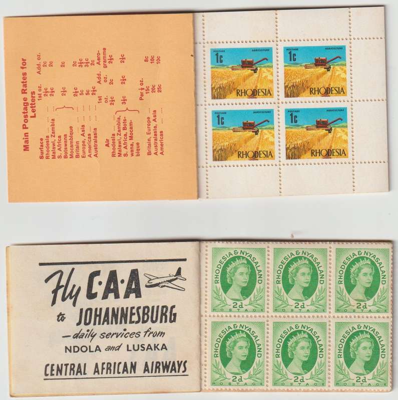 Rhodesia & Federation of Rhodesia & Nyasaland Stamp Booklets **m. High CV. See Scans.