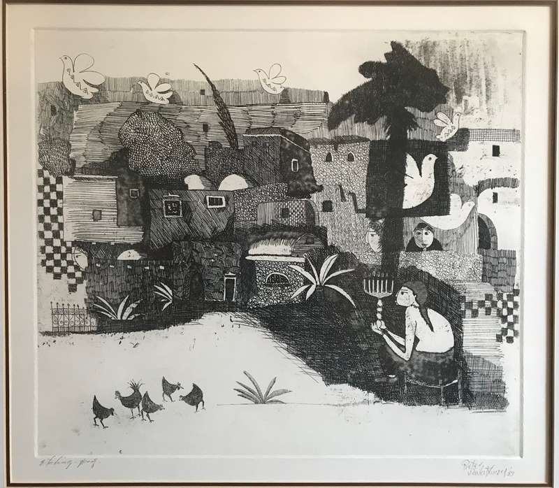 Pieter van der Westhuizen - signed, limited edition etching