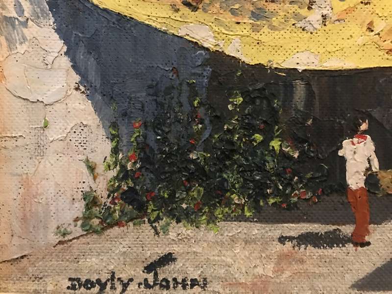 Cecil Rochfort D'Oyly-John - Mediterranean Street Scene - Oil on Board