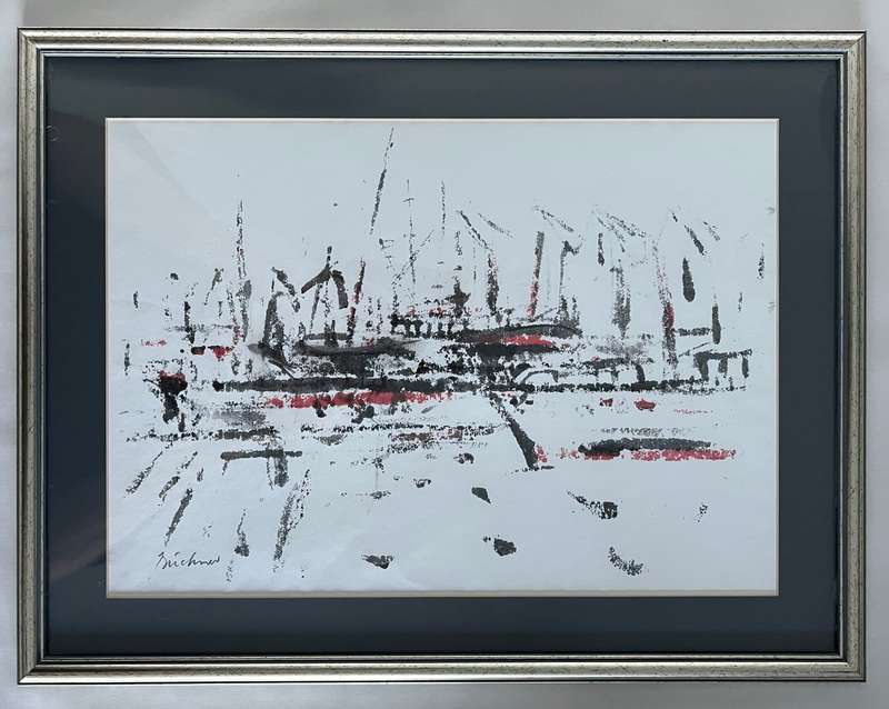 Carl Buchner - Mixed Media on paper