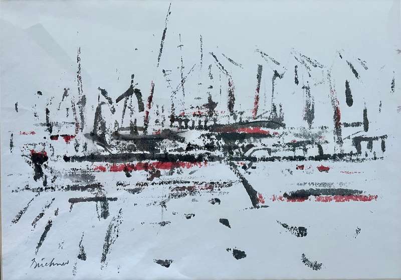 Carl Buchner - Mixed Media on paper