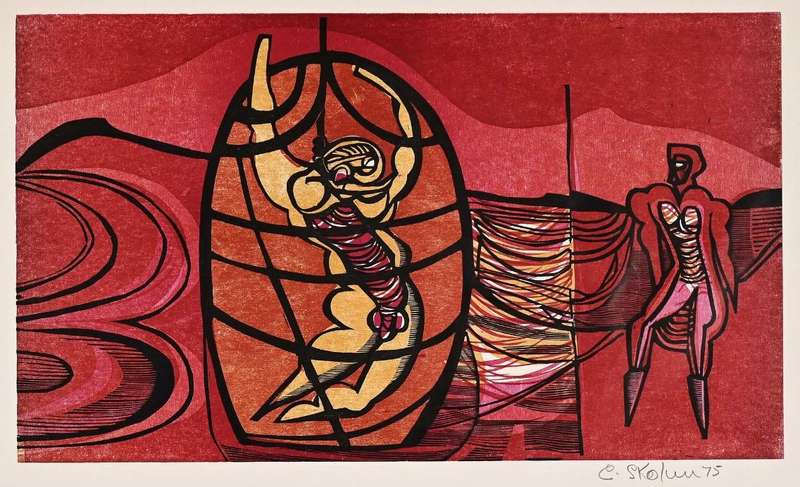 Cecil Skotnes - Signed Woodcut