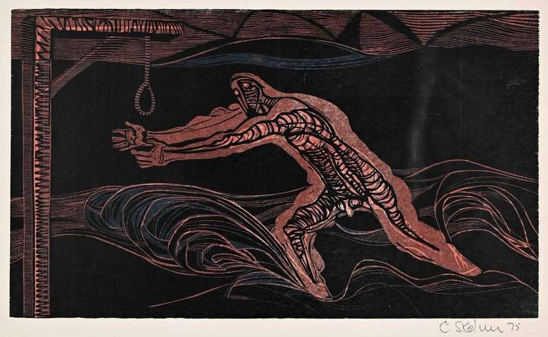 Cecil Skotnes - Signed Woodcut